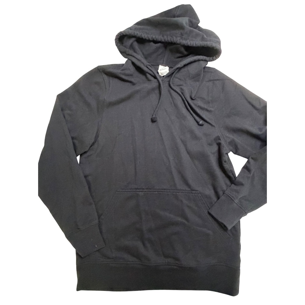 Make Market Adult Small Black Pullover Hoodie Sweatshirt Kangaroo Pocket Solid
